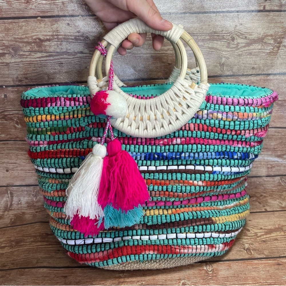 Colorful hand bag